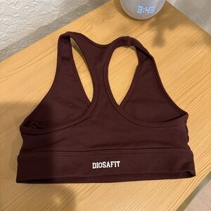 Women's Brown diosafit Sports Bra